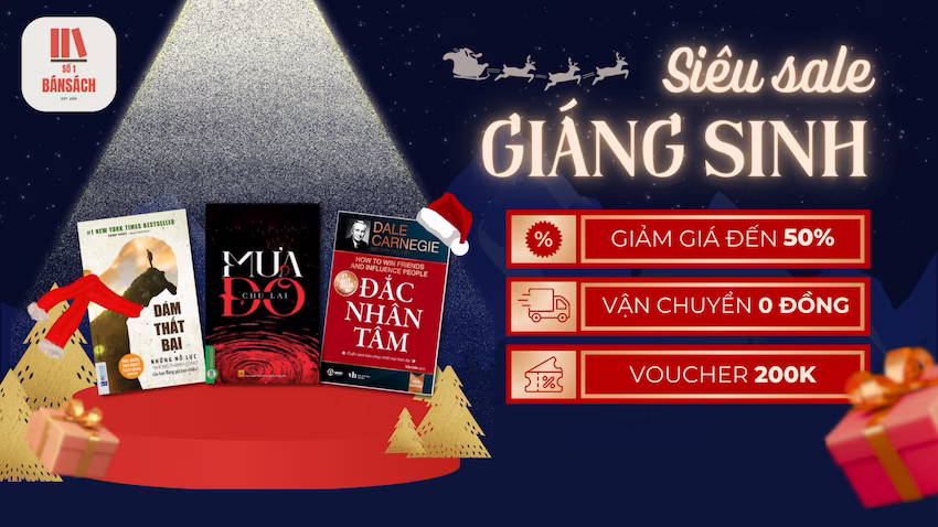 Banner siêu sale Giáng Sinh - Số 1 bán sách