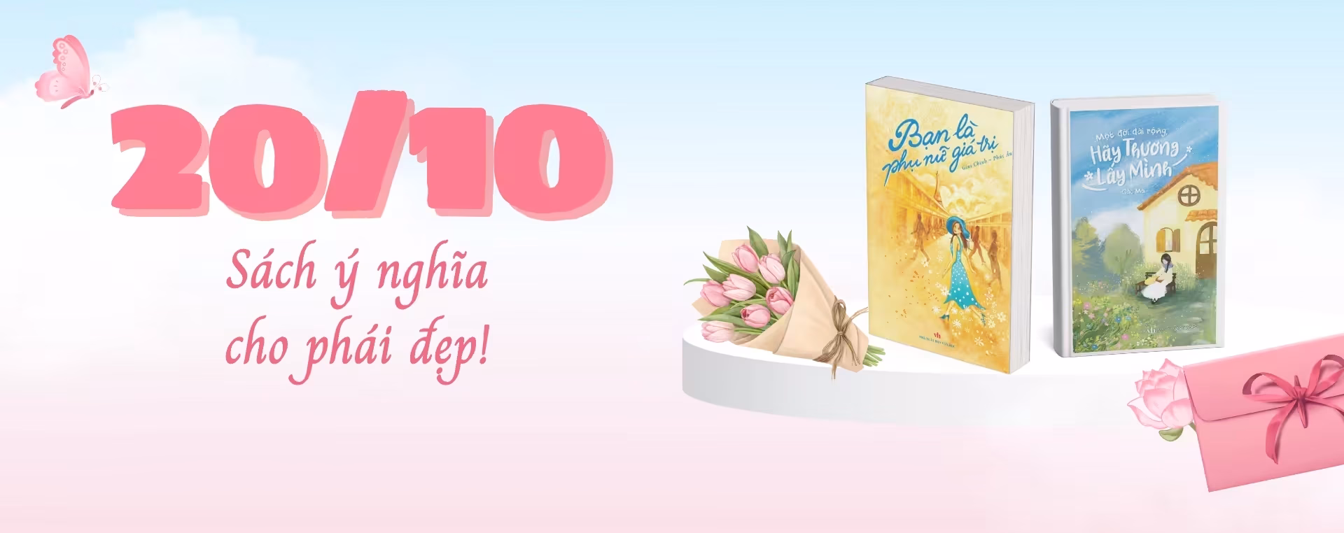 banner sách ý nghĩa cho phái đẹp 20/10 - so1bansach